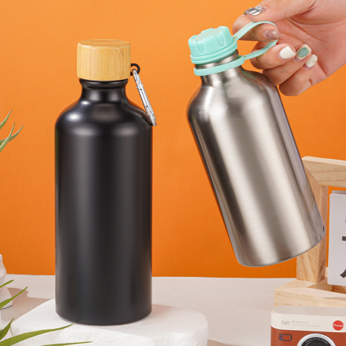 17oz Outdoor Loop-handle-lid Insulated Stainless Steel Water Bottle