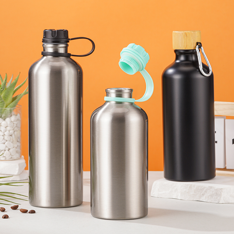17oz Outdoor Loop-handle-lid Insulated Stainless Steel Water Bottle