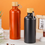 25oz Stainless Steel Insulated Bottle Bamboo Lid Carabiner