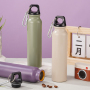 7oz Aluminum Water Bottle with Carabiner, Leakproof, BPA-Free