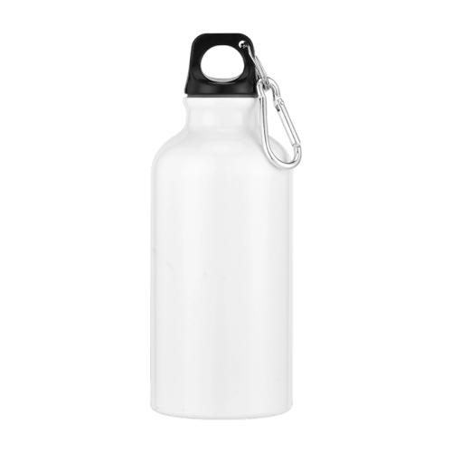 Lightweight 14oz Outdoor Aluminum Water Bottle with Carabiner