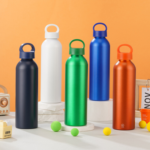 Lightweight 20oz Aluminum Sports Water Bottle with Ring Lid