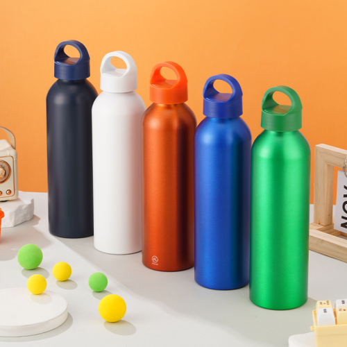 Lightweight 20oz Aluminum Sports Water Bottle with Ring Lid