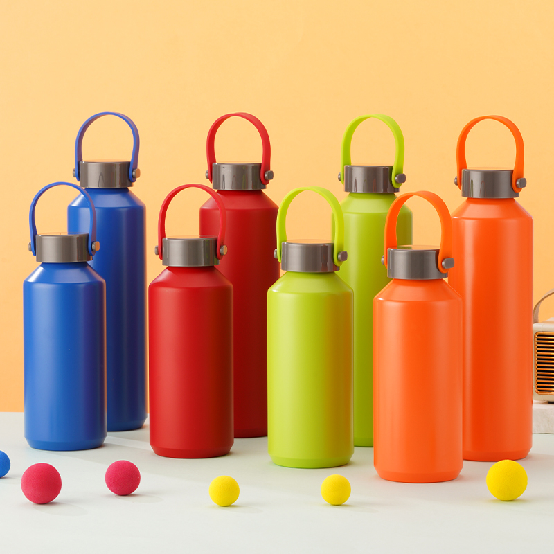 19oz Outdoor Earbud-cap Handle Lightweight Aluminum Sports Bottle