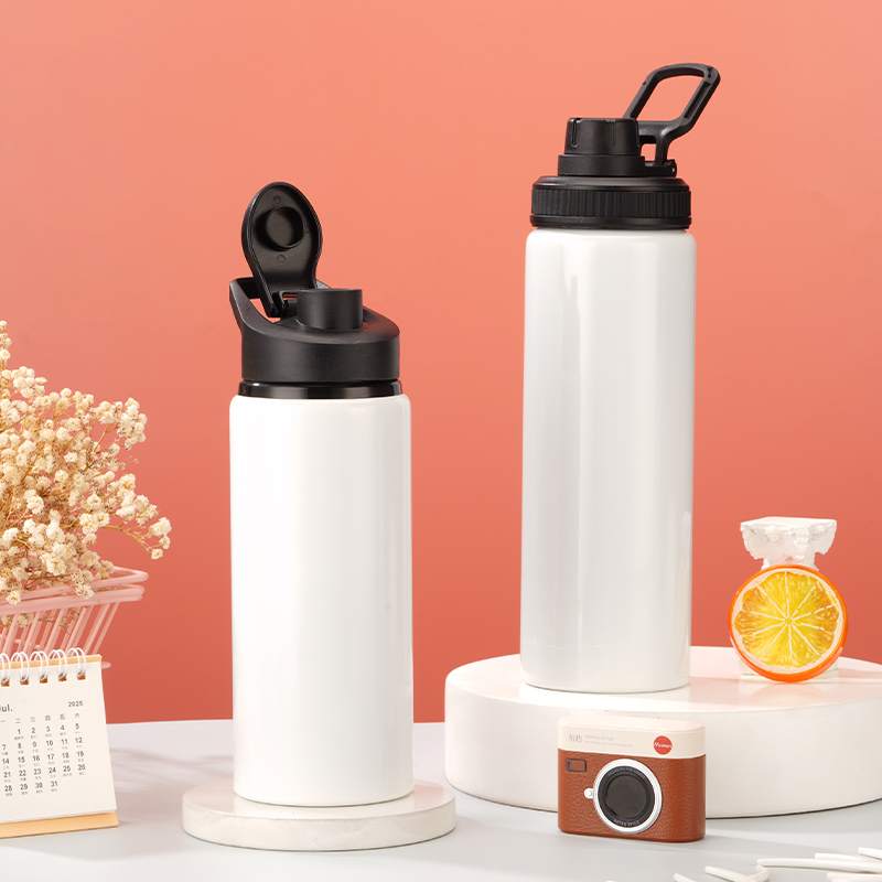 24oz BPA-Free Aluminum Sports Bottle Leak-Proof Flip-Lid