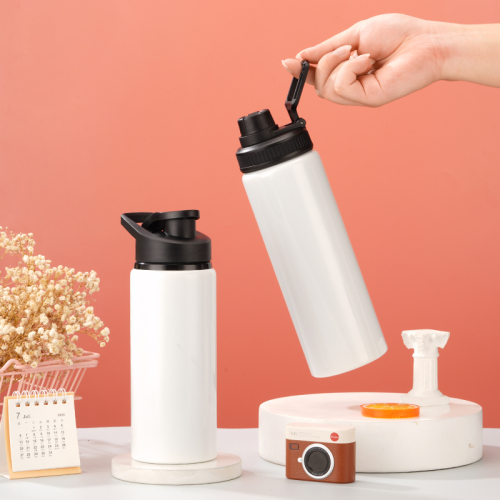 24oz BPA-Free Aluminum Sports Bottle Leak-Proof Flip-Lid