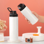 24oz BPA-Free Aluminum Sports Bottle Leak-Proof Flip-Lid