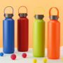 24oz Outdoor Earbud-cap Handle Lightweight Aluminum Sports Bottle