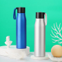 24oz Outdoor Spout-top Silicone-strap Lightweight Aluminum Water Bottle