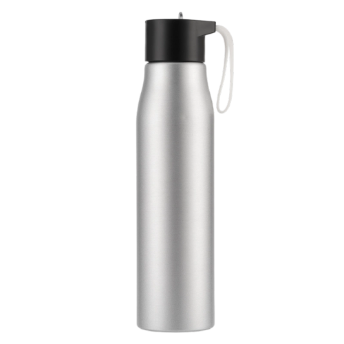 24oz Outdoor Spout-top Silicone-strap Lightweight Aluminum Water Bottle