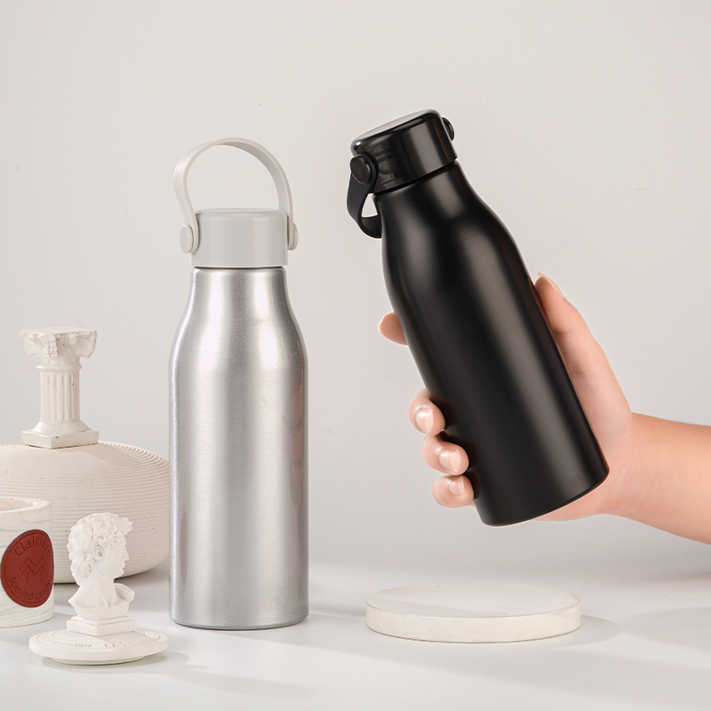 25oz Milk-bottle Loop-handle Lightweight Aluminum Water Bottle
