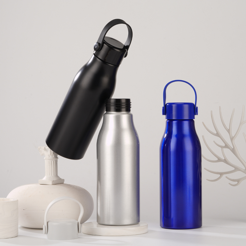 25oz Milk-bottle Loop-handle Lightweight Aluminum Water Bottle