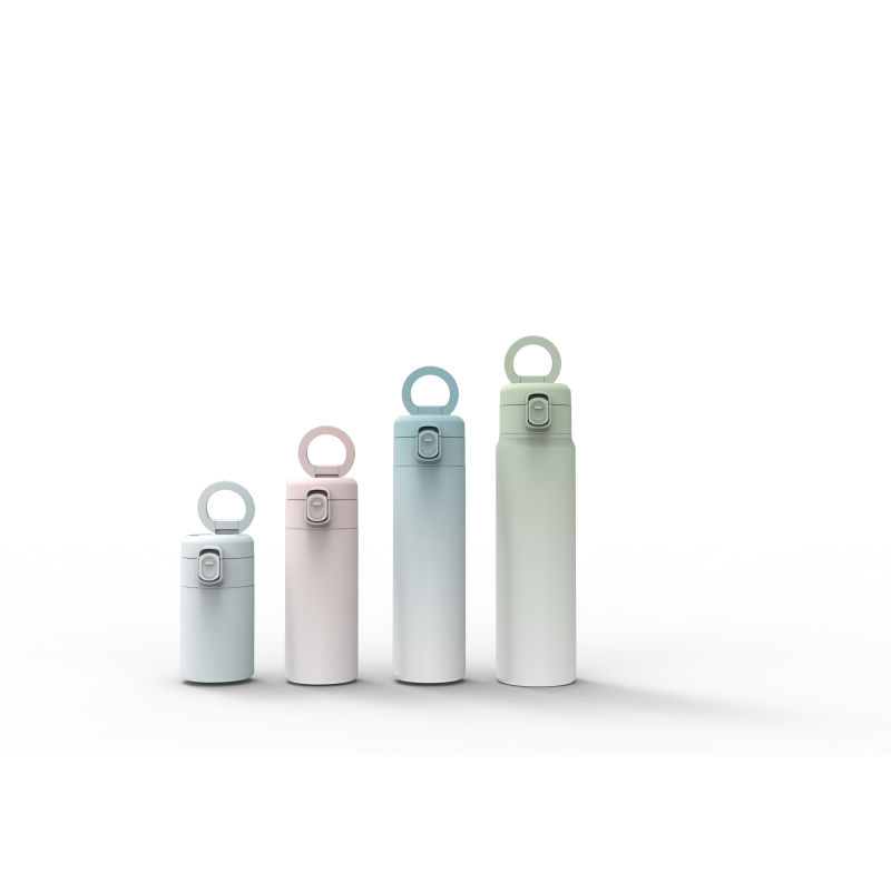 Double Wall Vacuum Insulated Water Bottle For Women Students Large Capacity Pop Up Lid Stainless Steel Tumbler