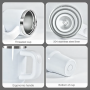 RTS 25PCS/ctn 14oz Kids Stainless Steel Vacuum Sublimation White with White Lid Tumbler Outdoor Water Bottle