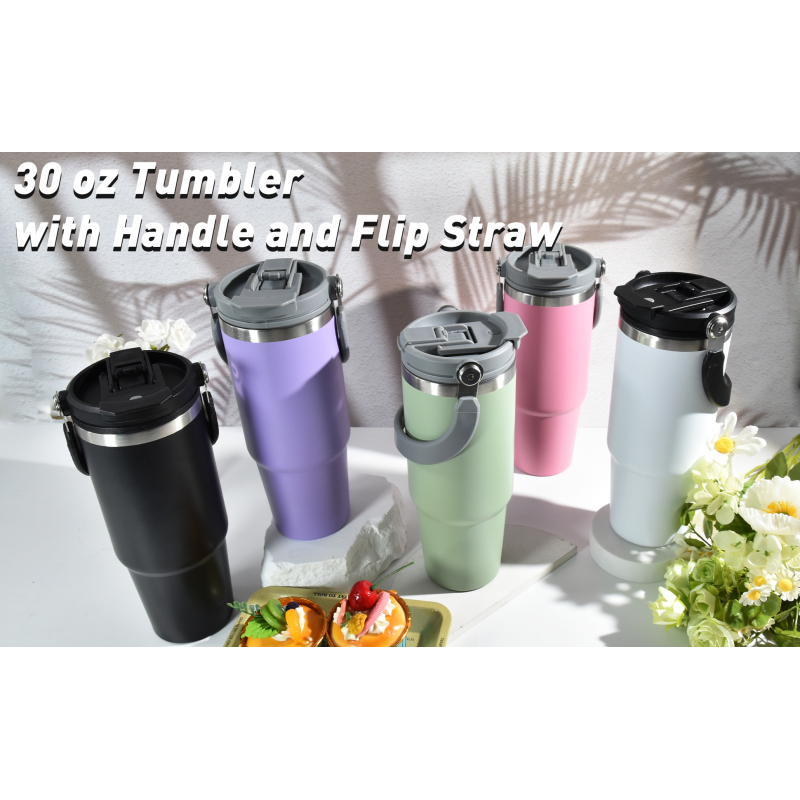 Factory Directly Custom Logo 30oz Double Wall Vacuum Insulated Coffee Tumbler Stainless Steel Travel Mug
