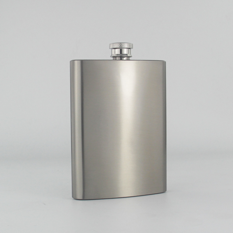 Custom 8oz Stainless Steel SS304 Sublimation Blank Print Hip Flask Liquor Whiskey Alcohol Pocket Wine Flagon Small Mini Bottle