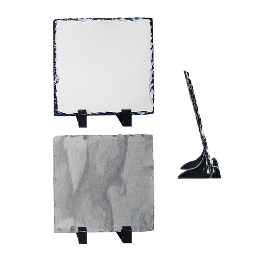 USA Warehouse Sublimation Slate Blanks 15*15cm Plaque Diy Picture Photo Rock Stone Slates Crafts Sublimation Photo Slate