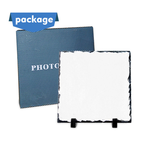 USA Warehouse Sublimation Slate Blanks 15*15cm Plaque Diy Picture Photo Rock Stone Slates Crafts Sublimation Photo Slate