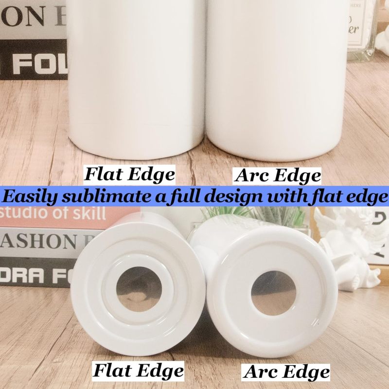 RTS USA Free Shipping 20oz Sublimation Blank Tumblers Bulk Flat Edge Skinny Straight Stainless Steel Blanks Cups Individual Box
