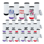 RTS USA Warehouse 25pcs/ctn 16oz Sublimation 4 in 1 Can Cooler with Speaker and Plastic Seal Lid for Drinking 5 Colors Mixed