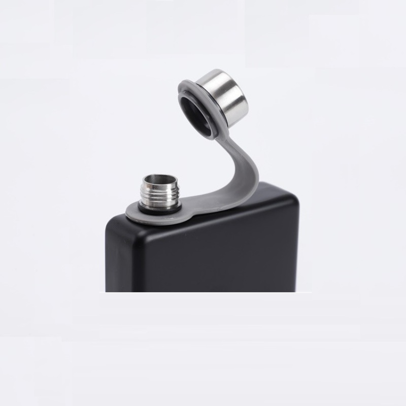 Custom 9oz Hip Flask Stainless Steel SS304 Spray Painted Whisky Flasks Square Portable  Flat Alcohol Outdoor Traveling Hip Flask