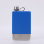 Custom 9oz Hip Flask Stainless Steel SS304 Spray Painted Whisky Flasks Square Portable  Flat Alcohol Outdoor Traveling Hip Flask