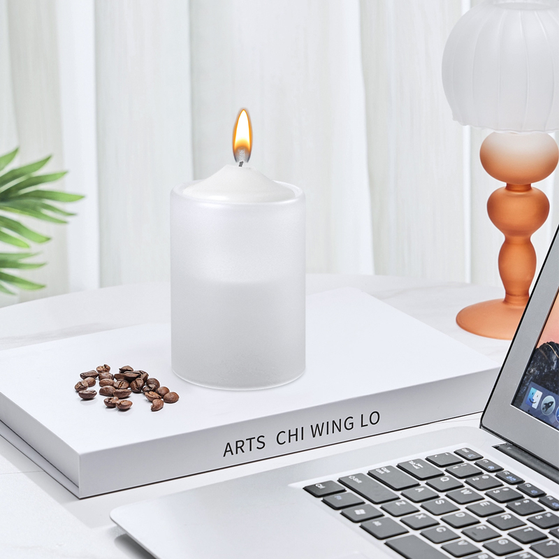 Empty Sublimation Ceramic / Glass Candlestick Candle Jars for Making Candles for Heat Press Printing DIY