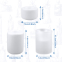 Empty Sublimation Ceramic / Glass Candlestick Candle Jars for Making Candles for Heat Press Printing DIY