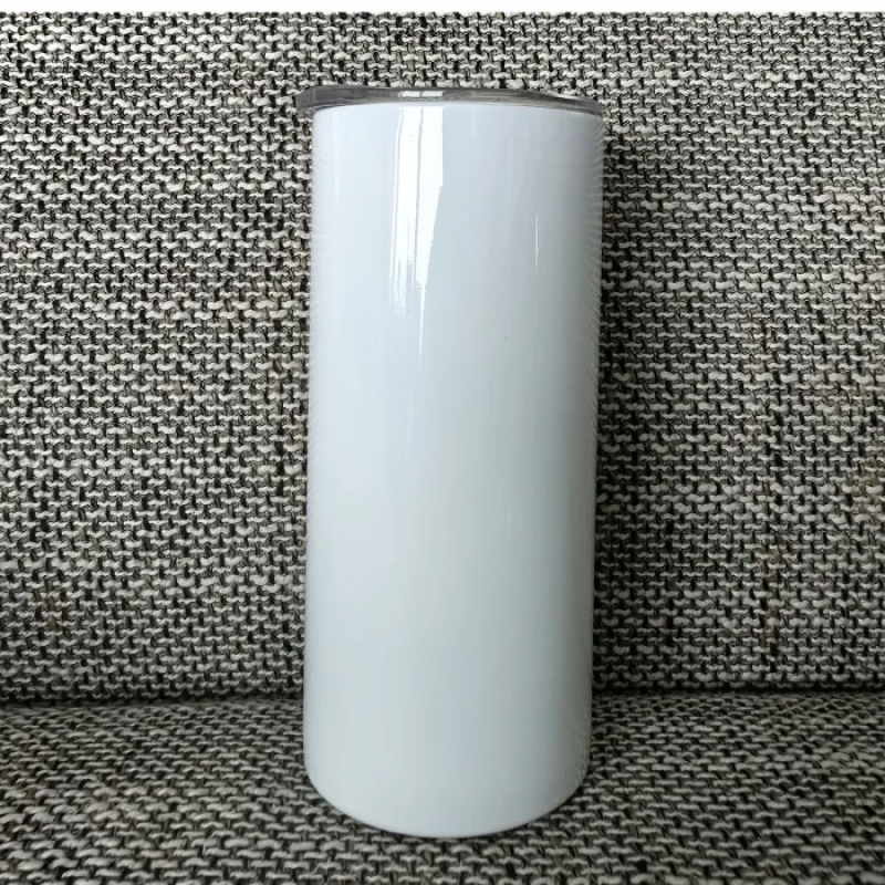 RTS USA Warehouse Sublimation Blanks 15oz Sublimation Glossy Straight Tumbler With Plastic Straw 25pcs/ctn Free Shipping