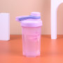 Custom logo Wholesale 500ml Plastic sealed Fitness Sports Water Mixing Cup BPA-Free PP Shaker Bottle with New Handle Lid