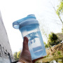 Custom logo Wholesale 500ml Plastic sealed Fitness Sports Water Mixing Cup BPA-Free PP Shaker Bottle with New Handle Lid