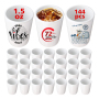 Sublimation Blanks Transfer Printing 1.5oz Ceramic Shot Glass Blank Ceramic White Mug Wine Whiskey Cup