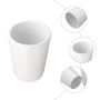 Sublimation Blanks Transfer Printing 1.5oz Ceramic Shot Glass Blank Ceramic White Mug Wine Whiskey Cup