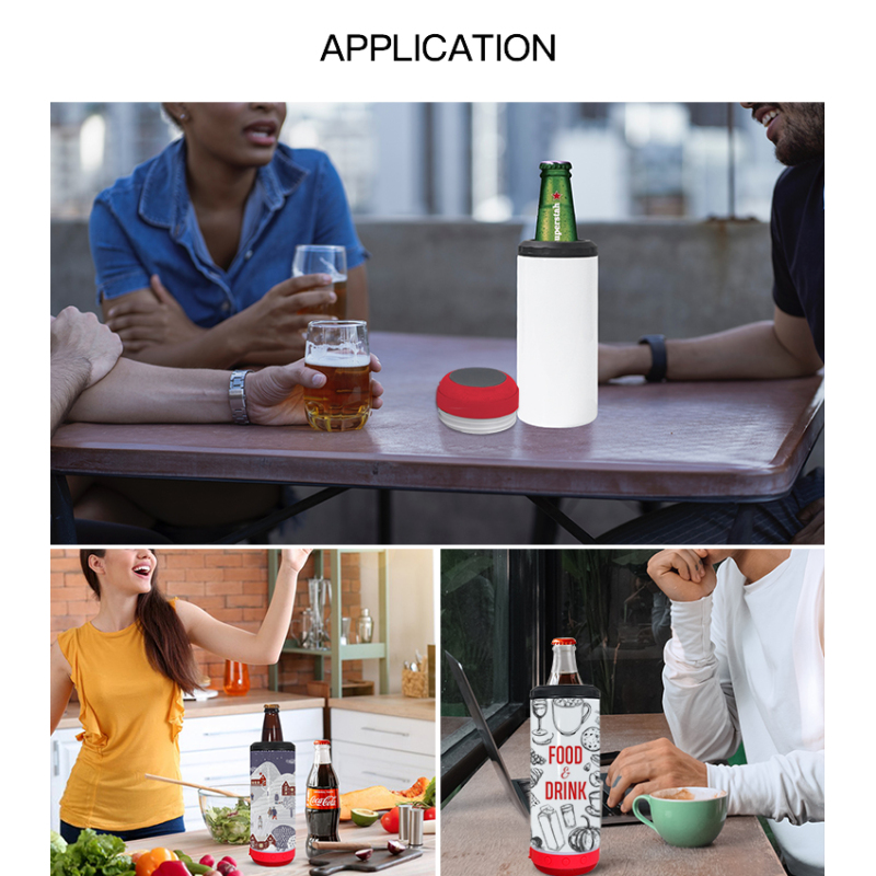 RTS USA Warehouse 25pcs/ctn 16oz Sublimation Smart Tumbler 4 in 1 Wireless Music Speaker Can Cooler for Outdoor Liquor Party