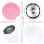 RTS 25pcs/ctn 16oz Sublimation Blank Tumbler Double Walled Metal Cup Stainless Steel SS304 Water Bottle Vacuum Can