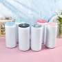 RTS 25pcs/ctn 16oz Sublimation Blank Tumbler Double Walled Metal Cup Stainless Steel SS304 Water Bottle Vacuum Can