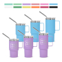 Custom Logo 3oz 4oz 5oz Mini Shot Glass Tumbler Double Wall Stainless Steel Insulated Cup with Metal Straw Lid and Handle