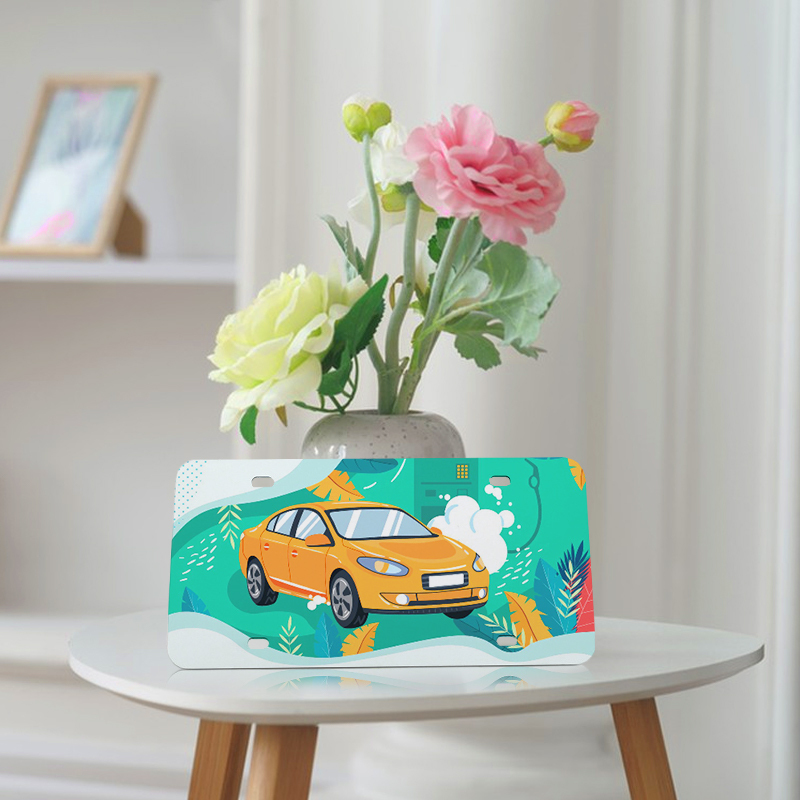 Sublimation License Plate US Warehouse Blank Custom 6*12inch License Plate Personalized Sublimation Heat Transfer Car Plates