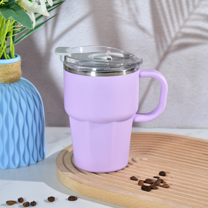 Custom Logo 22oz Classic Stainless Steel Tumbler Insulated Leak-Proof Cups with Plastic Exterior