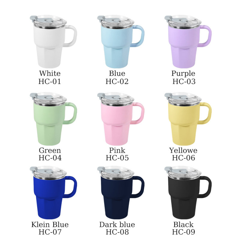 Custom Logo 22oz Classic Stainless Steel Tumbler Insulated Leak-Proof Cups with Plastic Exterior