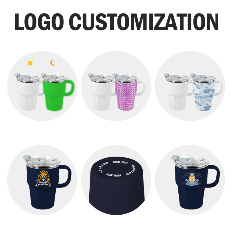 Custom Logo 22oz Classic Stainless Steel Tumbler Insulated Leak-Proof Cups with Plastic Exterior