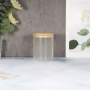 China Warehouse Ready to Ship Sublimation Blank 10oz Glow in the Dark Candle Holders clear Frosted Sublimation Glass Candle Jars