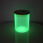 China Warehouse Ready to Ship Sublimation Blank 10oz Glow in the Dark Candle Holders clear Frosted Sublimation Glass Candle Jars