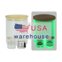 China Warehouse Ready to Ship Sublimation Blank 10oz Glow in the Dark Candle Holders clear Frosted Sublimation Glass Candle Jars