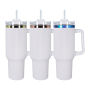 New Custom Plating 40oz Tumbler with Handle H1.0 H2.0 H3.0 Insulated Cup Reusable 304 Stainless Steel Water Bottle Travel Mug