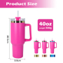 New Custom Plating 40oz Tumbler with Handle H1.0 H2.0 H3.0 Insulated Cup Reusable 304 Stainless Steel Water Bottle Travel Mug