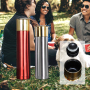 Wholesale and Custom logo 500ml and 1000ml Insulated 304 Bullet Stainless Steel Tumbler Creative Design