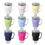 Cups for Coffee Plastic Hot Coffee Bottle Odor-free Stainless Steel Inner 12 oz Coffee Mug Black Handle Coffee Cup
