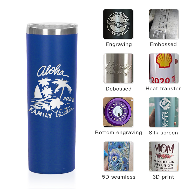 20oz Double Wall Vacuum Insulated Stainless Steel Tumbler Anti-Slip Handgrip Leak-Proof Lid Portable Design for Hot/Cold Drinks