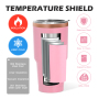 Vasos Termicos Coffee Thermoses Custom Laser Edelstahl Schwarz 30oz Custom Insulated Tumbler 30 oz Tumbler Stainless Steel Cup